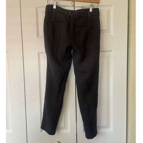Anthropologie Cartonnier Charcoal Gray Seamed Charlie Ankle Pants • Size 0 ⬇️ - Picture 3 of 4